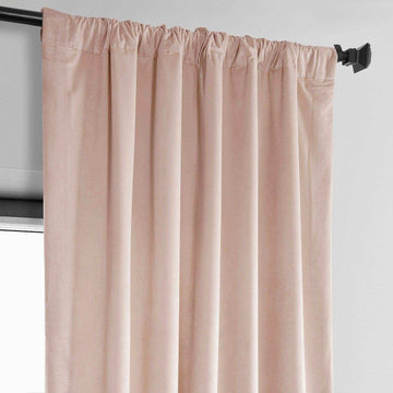 Light Pink Heritage Plush Velvet Curtain - HalfPriceDrapes.com