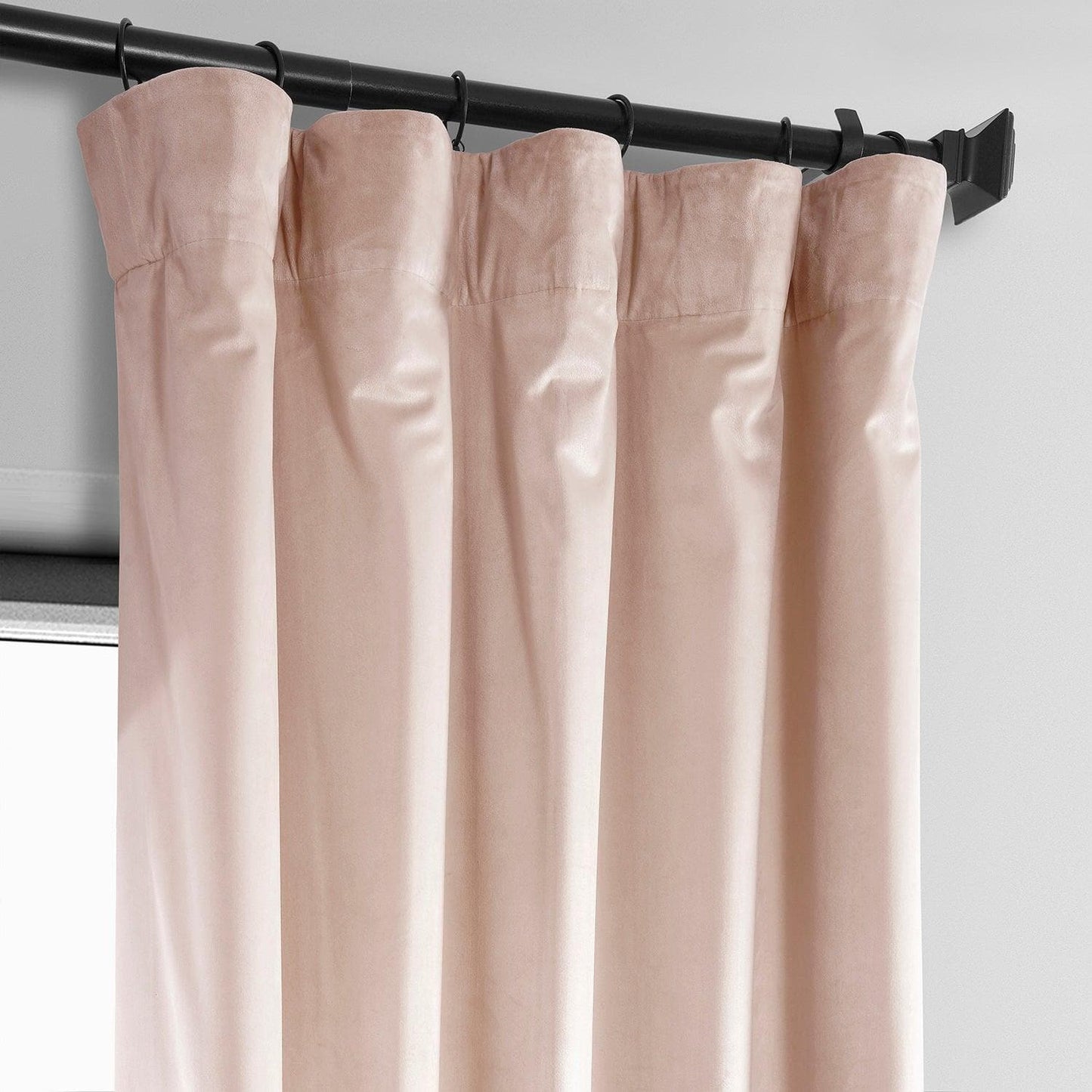 Light Pink Heritage Plush Velvet Curtain - HalfPriceDrapes.com
