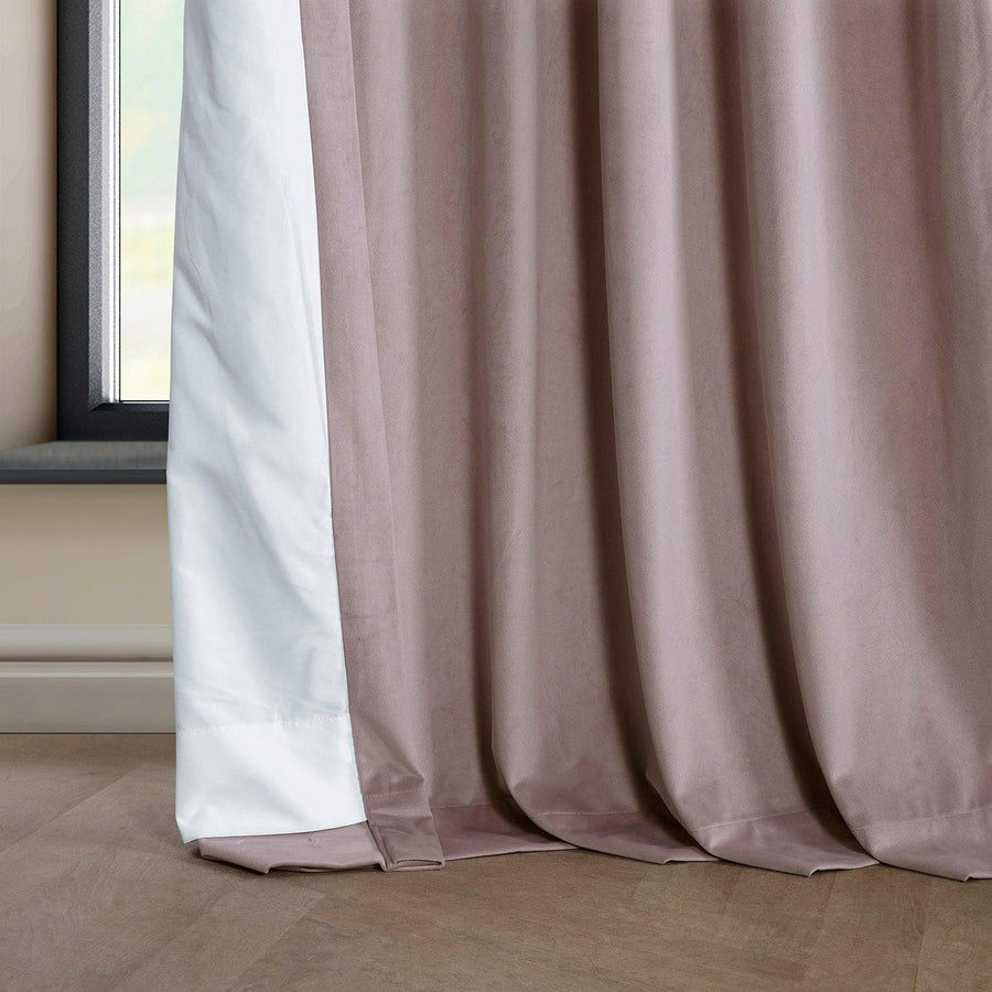 Mauve Heritage Plush Velvet Curtain - HalfPriceDrapes.com