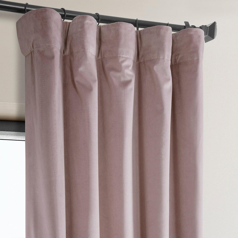 Mauve Heritage Plush Velvet Curtain - HalfPriceDrapes.com
