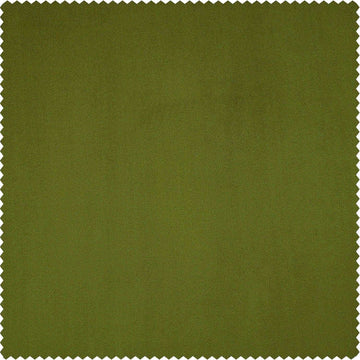 Dark Yellow Green Heritage Plush Velvet Custom Curtain - HalfPriceDrapes.com