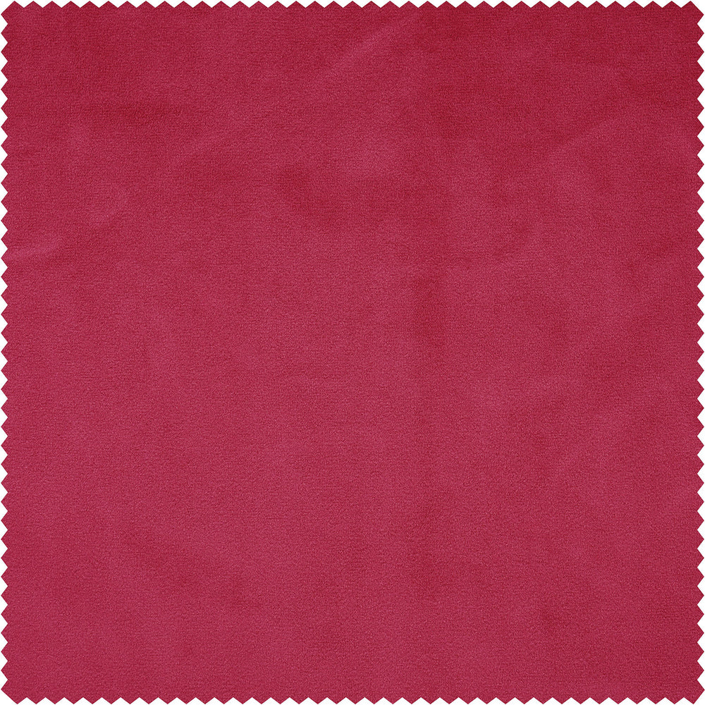Dark Pink Heritage Plush Velvet Custom Curtain