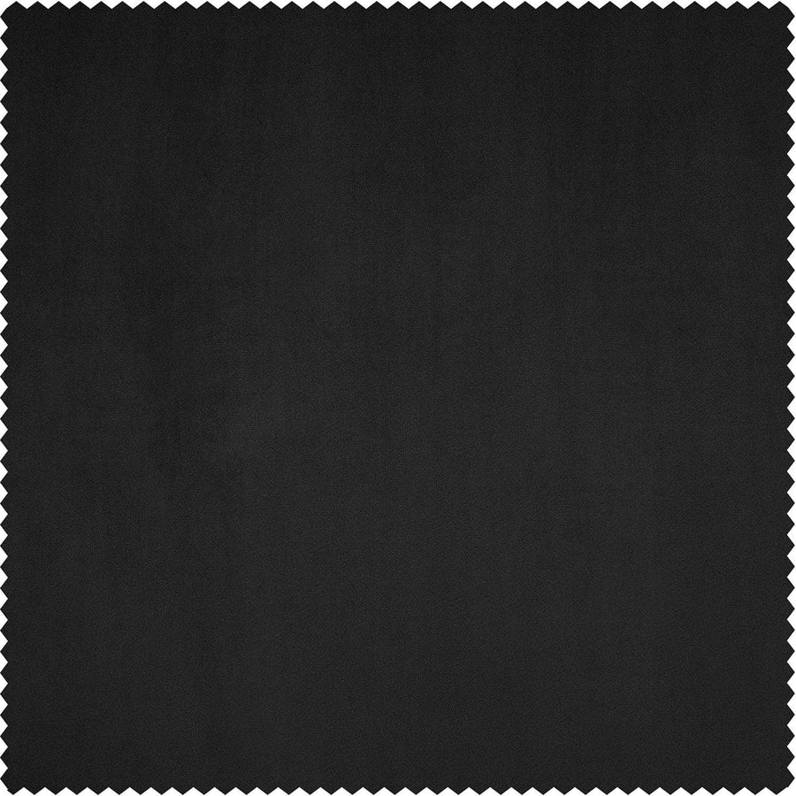 Black Heritage Plush Velvet Custom Curtain - HalfPriceDrapes.com