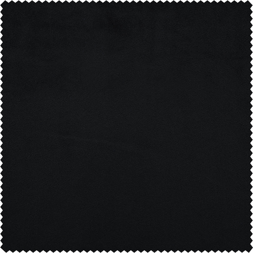 Black Heritage Plush Velvet Custom Curtain