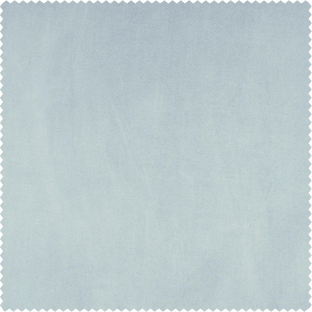 Aquarius Blue Heritage Plush Velvet Custom Curtain - HalfPriceDrapes.com
