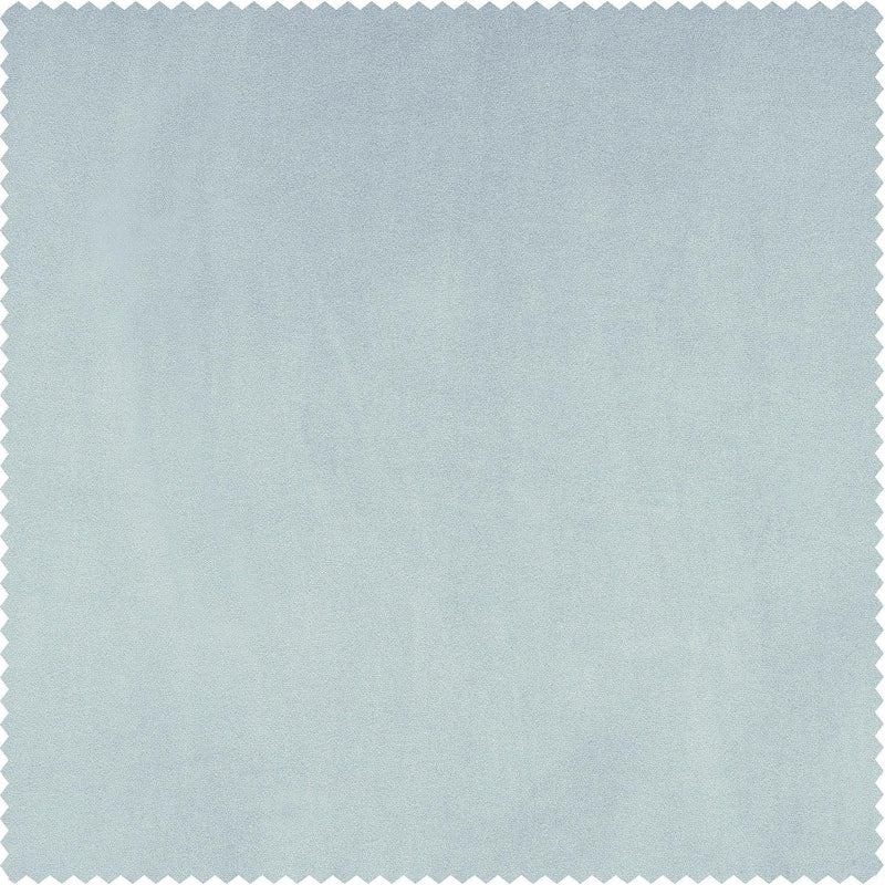 Aquarius Blue Heritage Plush Velvet Custom Curtain - HalfPriceDrapes.com