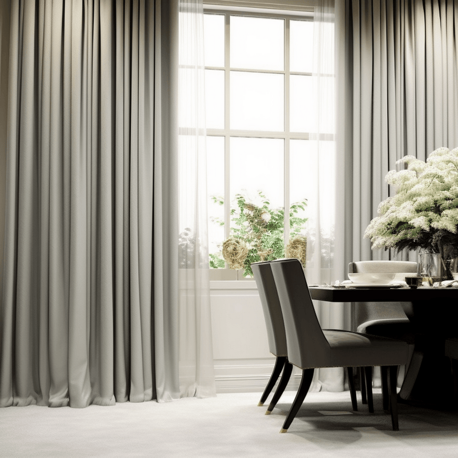 City Grey Heritage Plush Velvet Custom Curtain - HalfPriceDrapes.com