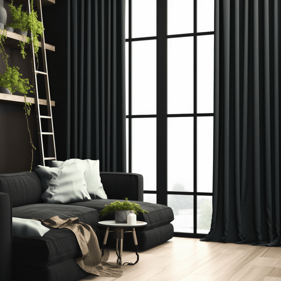 Warm Black Signature Velvet Custom Curtain - HalfPriceDrapes.com