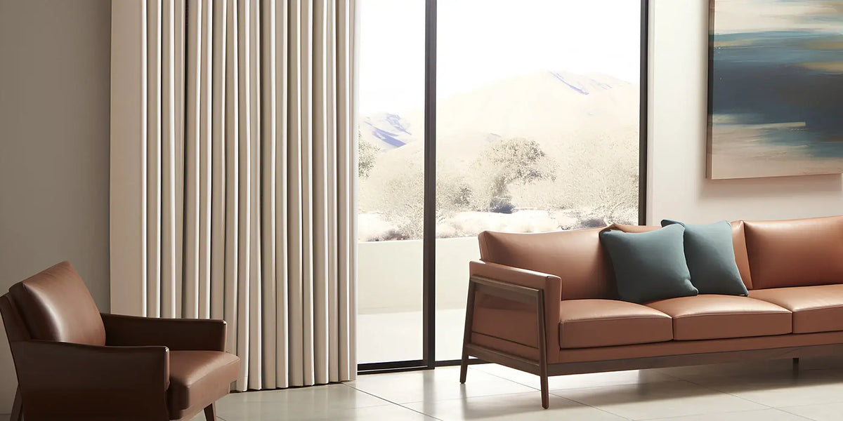 Desert Modern Living Room — Extra Wide in Ripplefold