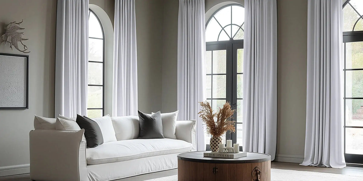 Contemporary Living Room — White Grey Extra Wide at the Arches