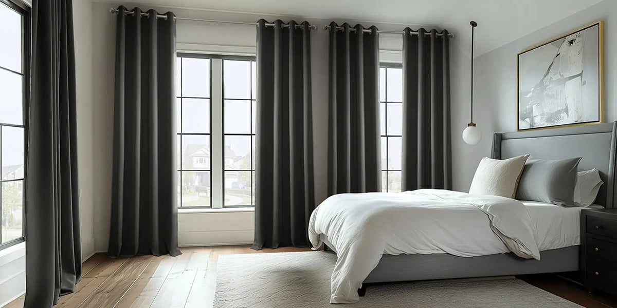 Modern Bedroom — Dark, Dramatic, Deliberate