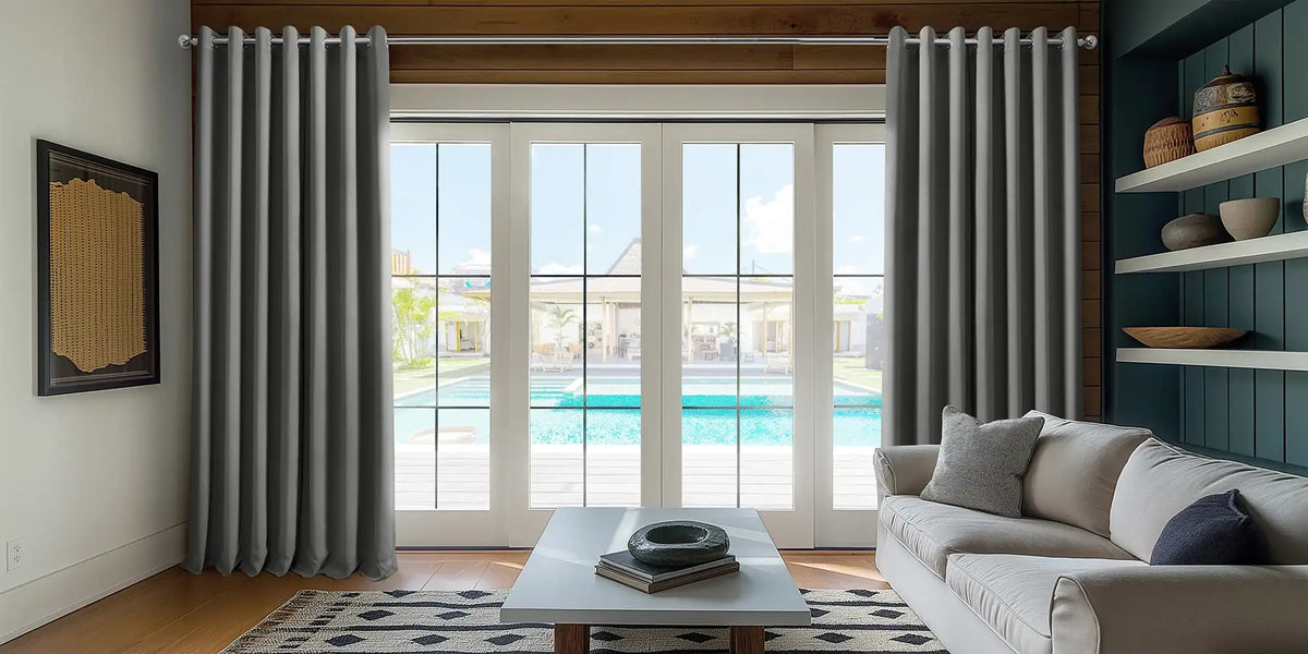 Coastal Contemporary Living Room — Grey That Opens Up