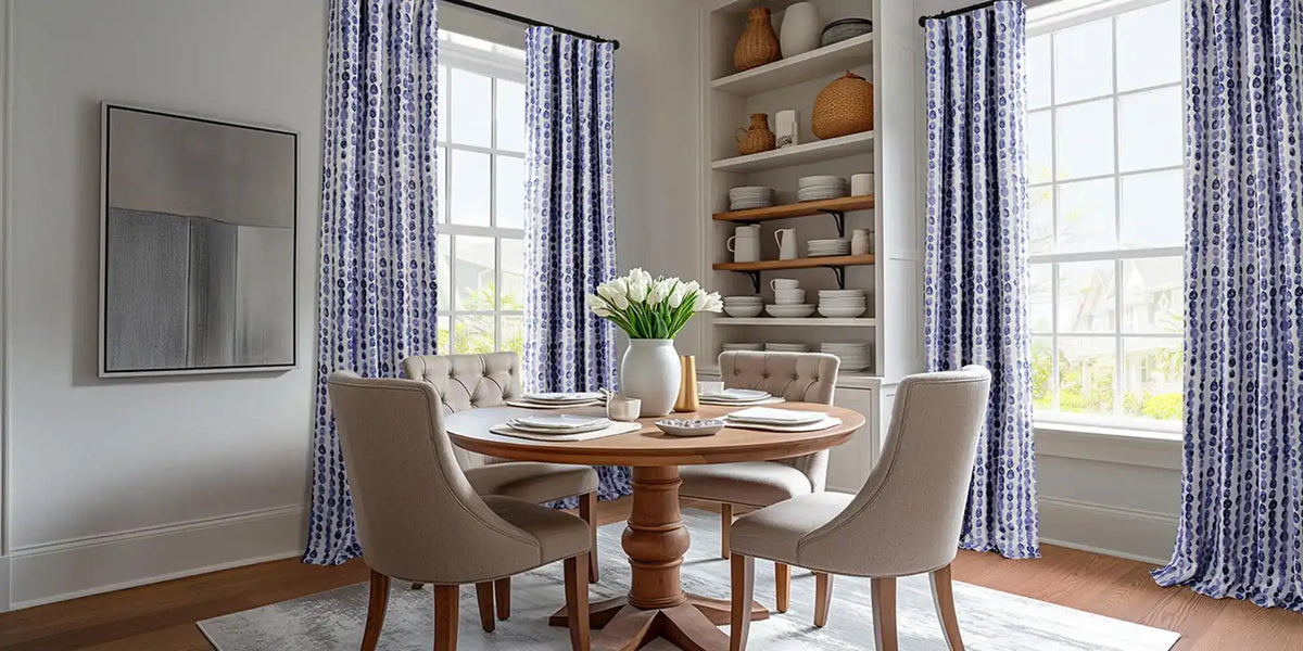 Traditional Dining Room — Dot Stripe and the Built-In China