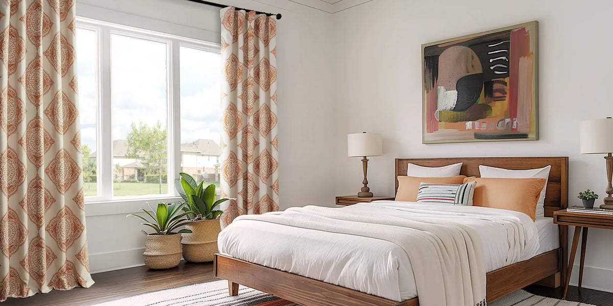 Mid-Century Bedroom — Henna Print by the Plants