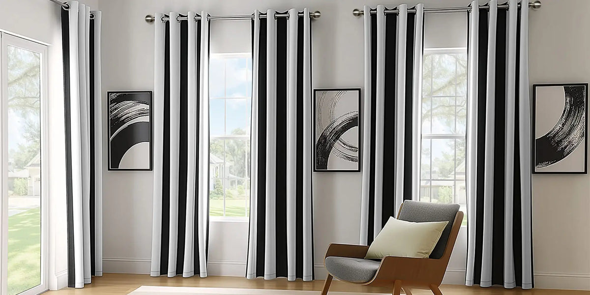 Contemporary Living Room — Stripe as Architecture