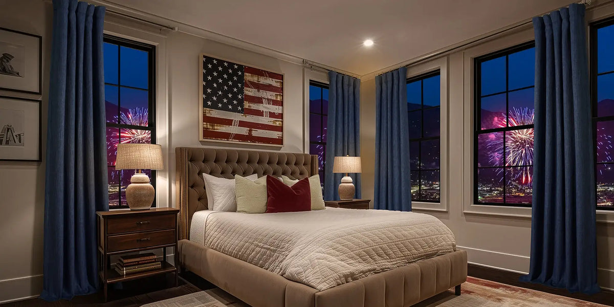 Traditional Bedroom — Blue That Means Business