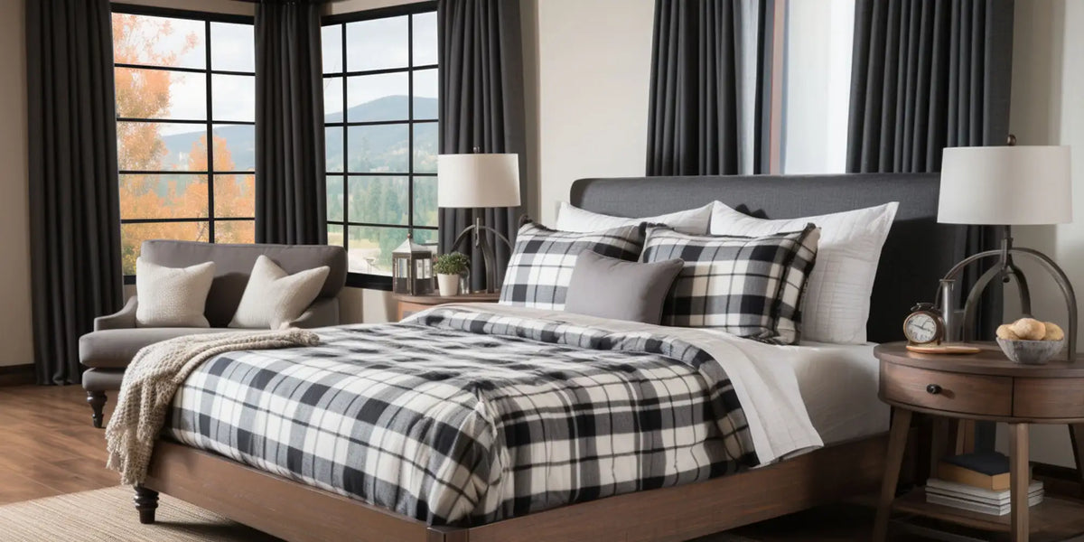 Modern Farmhouse Bedroom — Charcoal Against the Mountains