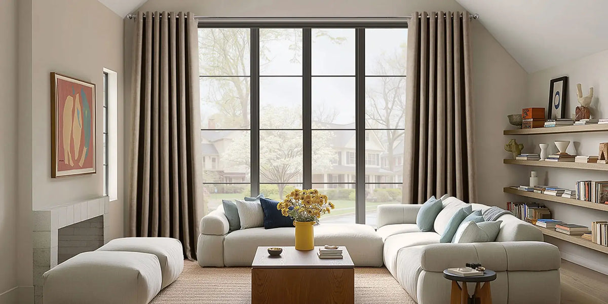 Modern Living Room — Cocoa Grommet and the Spring View