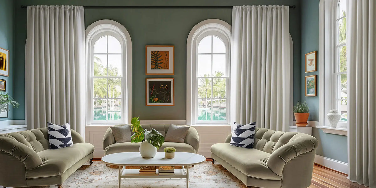 Transitional Living Room — Birch Linen Goes Wide