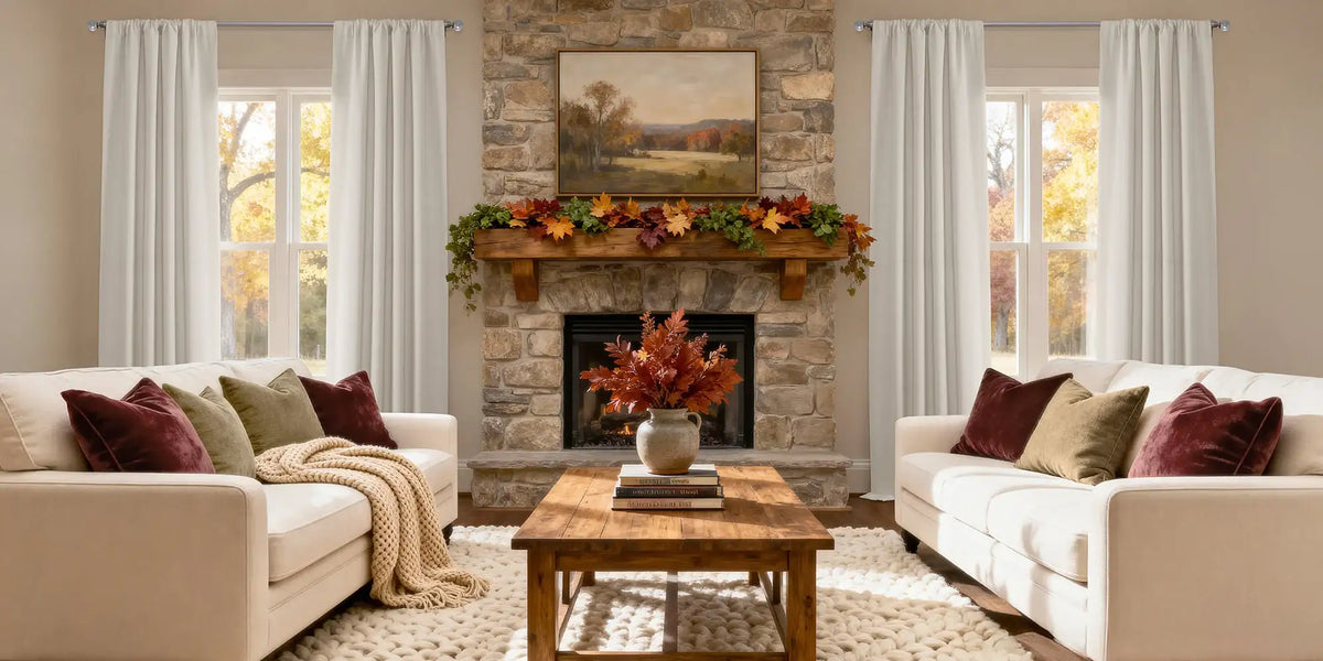 Transitional Living Room — Birch Linen at Its Best