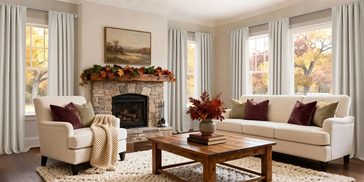 Contemporary Living Room — Warm Neutral, Cool Room