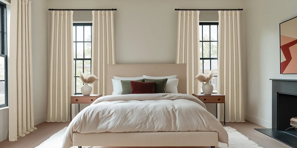 Organic Modern Bedroom — Warm Ivory at Four Windows
