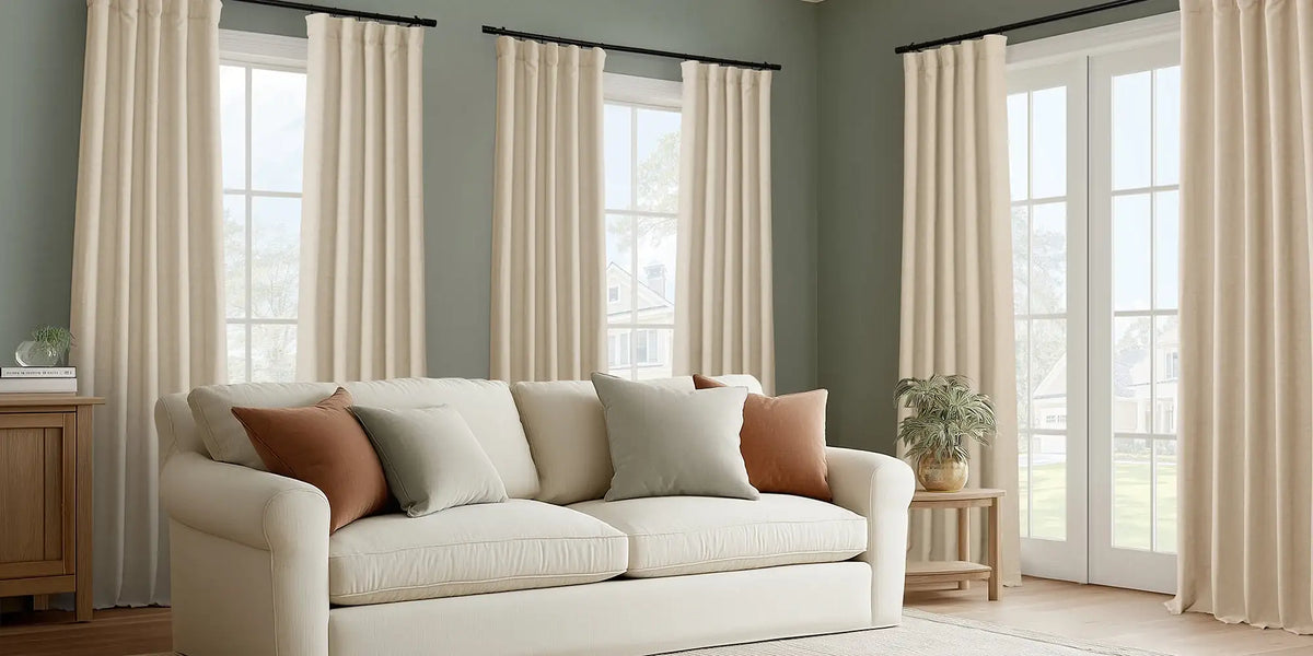 Transitional Living Room — Warm Ivory That Unifies