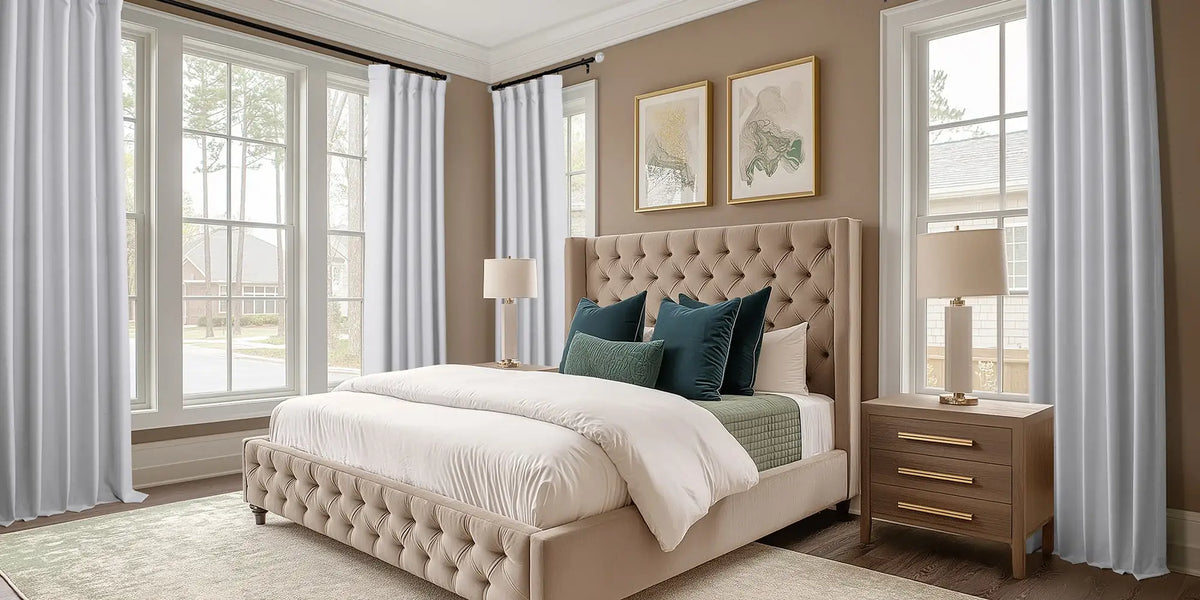 Transitional Bedroom — White That Wraps the Room