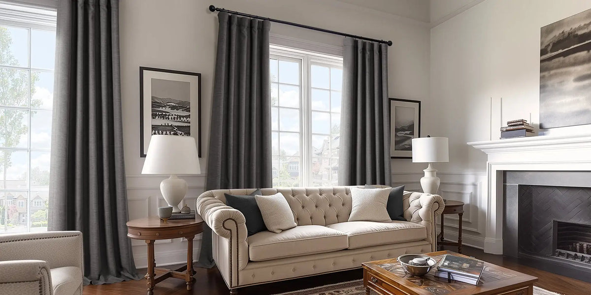 Traditional Living Room — Grey That Respects the Room