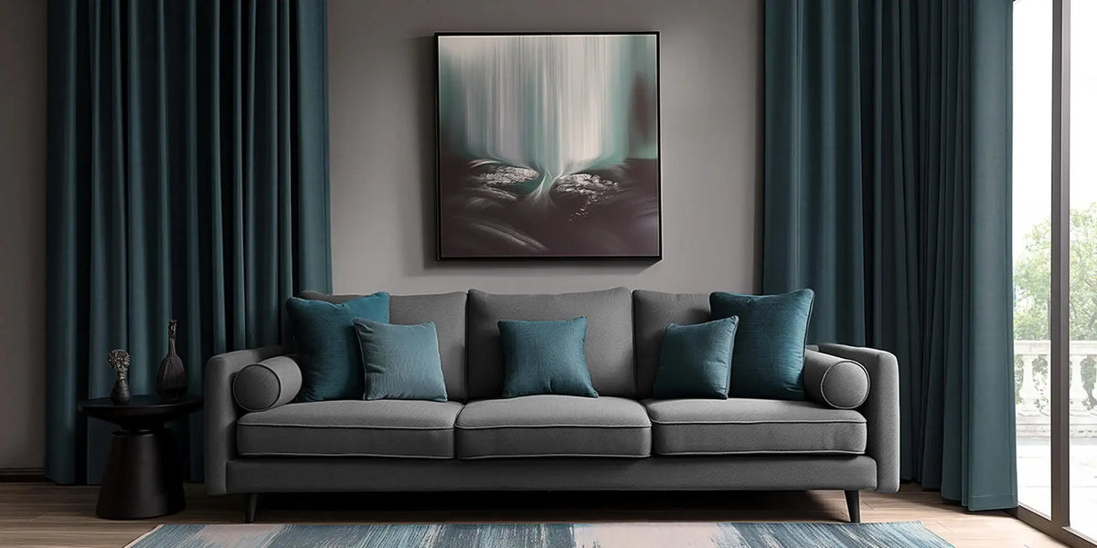 Modern Living Room — Teal That Transforms