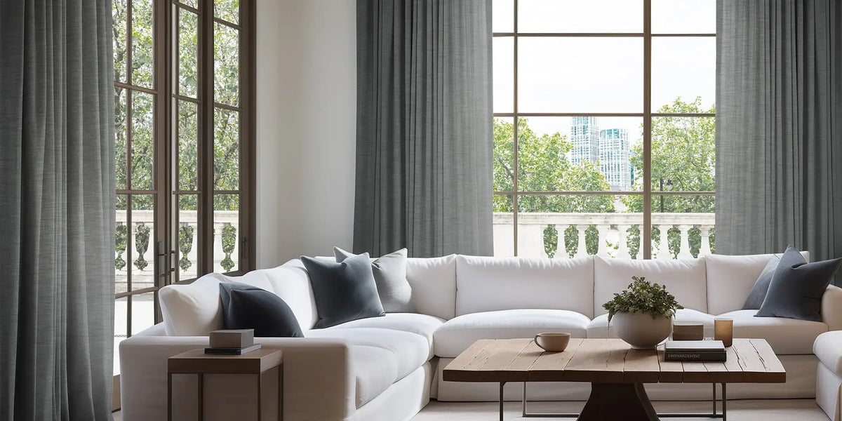 Modern Living Room — Grey Cotton and the City View
