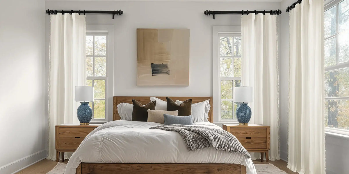 Transitional Bedroom — White Cotton, Perfect Detail