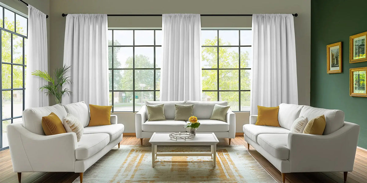 Eclectic Living Room — White Linen as Peacemaker