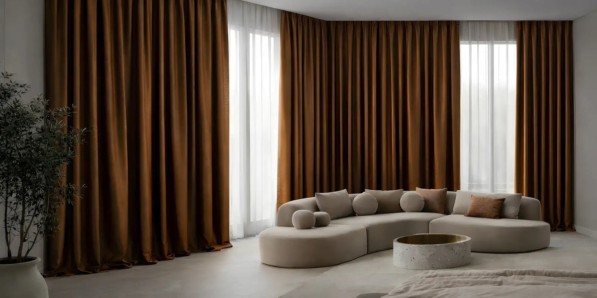 Contemporary Living Room — Copper That Covers Everything