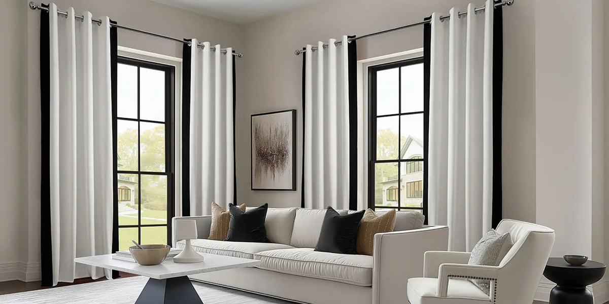 Contemporary Living Room — Bold Border at the Corner
