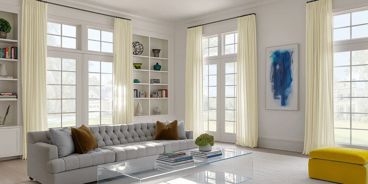 Traditional Living Room — Linen That Lets the Room Breathe