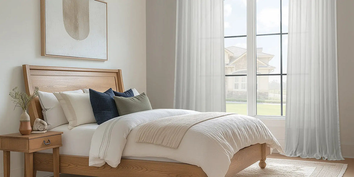 Organic Modern Bedroom — Sheer and Serene