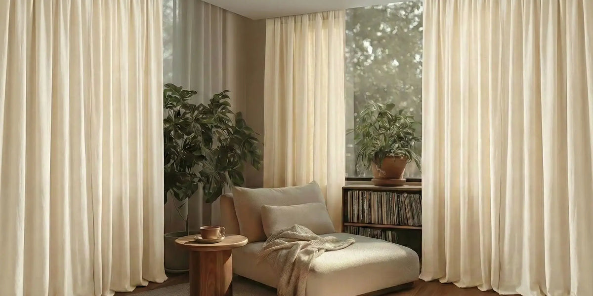 Organic Living Room — Gardenia Cream in the Reading Nook