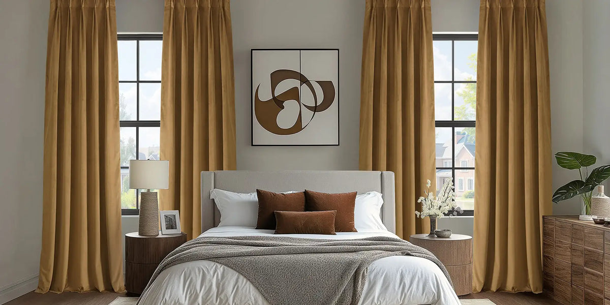 Modern Bedroom — Gold, Bold, and Completely Intentional