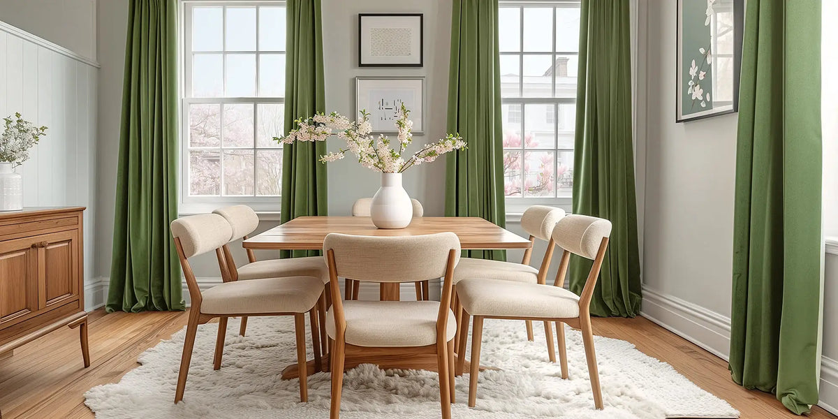 Glam Dining Room — Forest Green and Gold