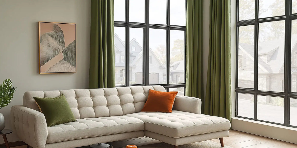 Modern Living Room — Green That Commands