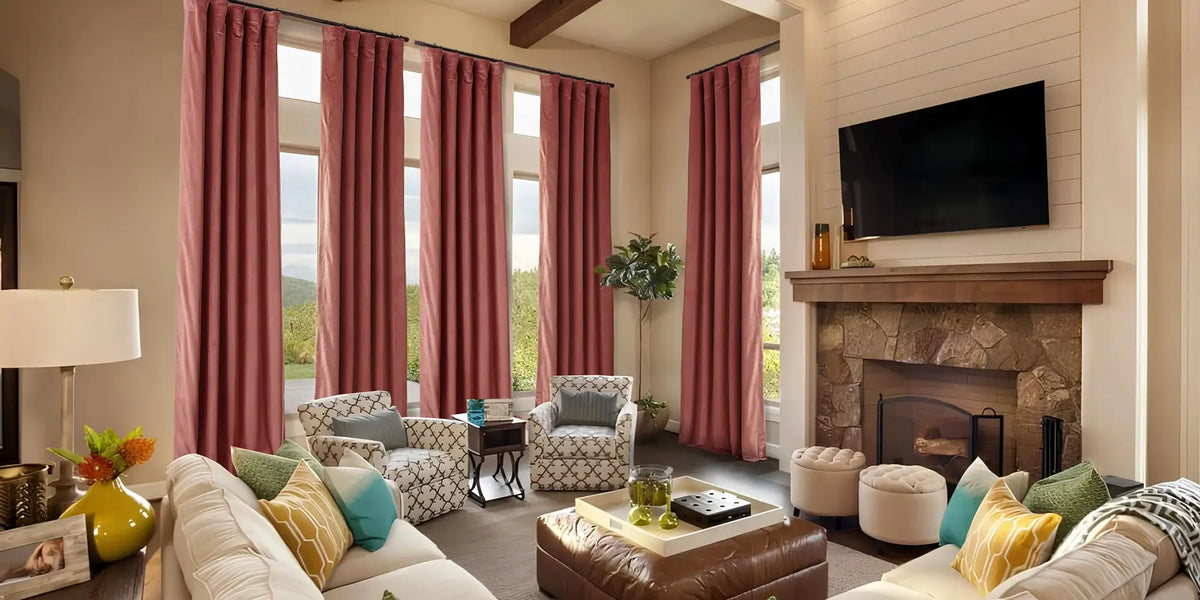 Rustic Living Room — Dusty Rose at the Mountain View