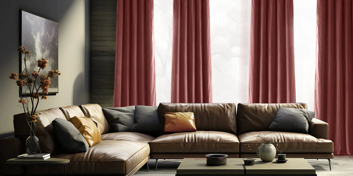 Moody Contemporary Living Room — Rose Against Leather