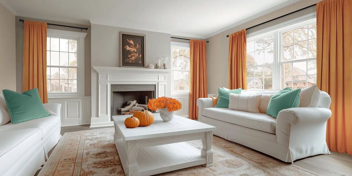 Transitional Living Room — Warm Rooms Lead with Warmth
