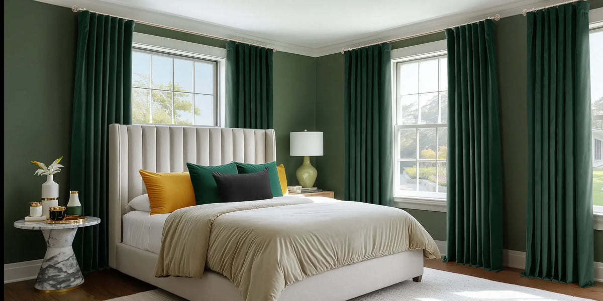Maximalist Bedroom — Green on Green