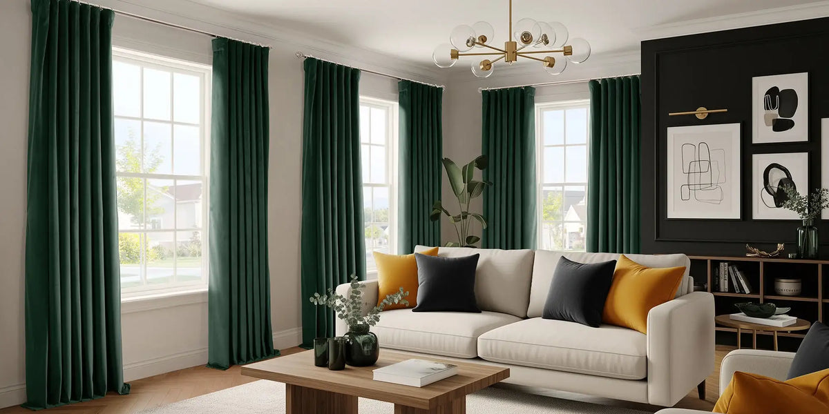 Eclectic Living Room — Green That Holds Its Own