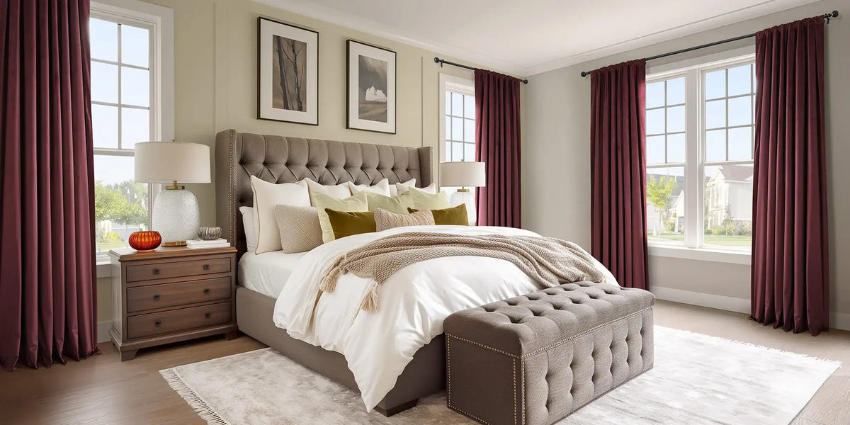 Traditional Bedroom — Burgundy, the Bedroom's Best Kept Secret