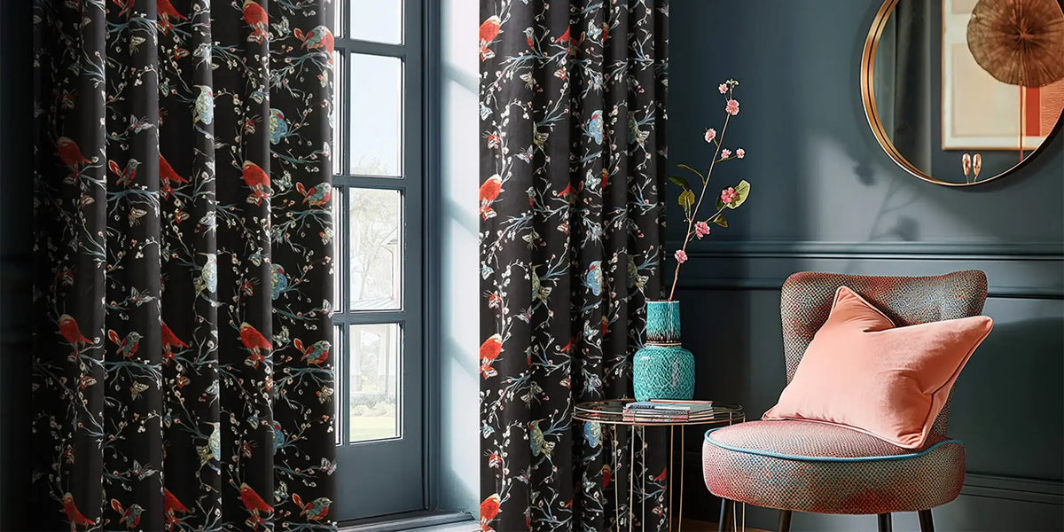 Maximalist Living Room — The Print That Commands