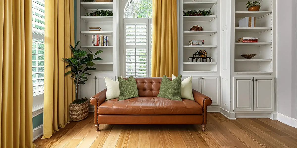 Traditional Living Room — Gold in the Library