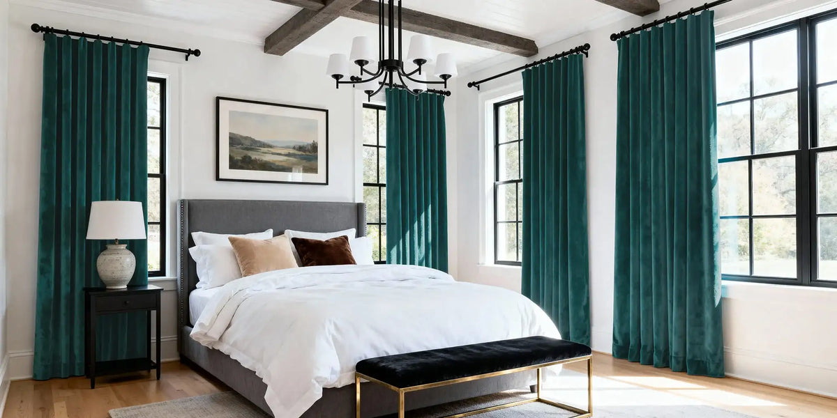 Modern Bedroom — Teal Velvet, Complete Commitment
